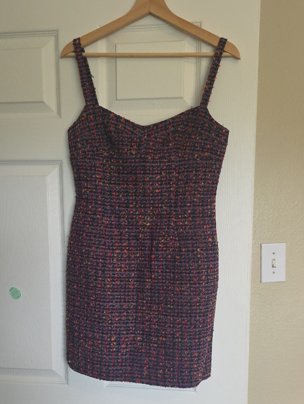 Amanda Uprichard Classic Tweed Sheath Dress - Multicolor